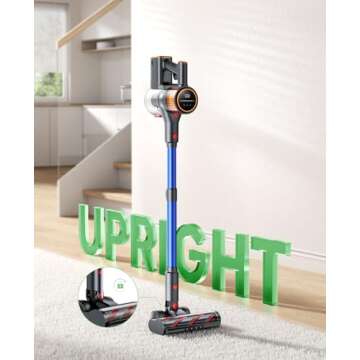 Cordless Vacuum X9 - 550W Suction for Home Cleaning