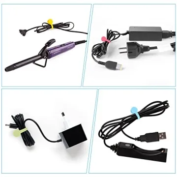 Viaky 6 Pack Magnetic Cable Ties - Colorful and Versatile