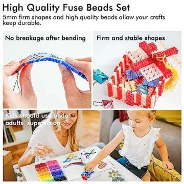 Build Creative Fun with Fuse Beads 21,000 Pieces Kit