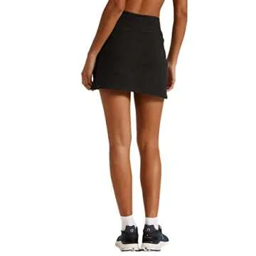 Beyond Yoga Women's Spacedye Movement Active Tennis Skirt with Built-in Shorts (as1, Alpha, s, Regular, Regular, Nocturnal Navy)