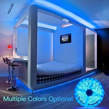 LED Strip Lights 16.4ft x 2 Rolls 5050 RGB 32.8ft Color Changing Lights Flexible Tape 300 LEDs Light Strips Kit with IR Remote Controller Power Kit for Home Bedroom Kitchen DIY Decoration