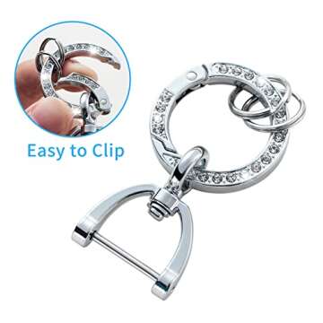 SINLAKUA for Kia Key Fob Cover with Keychains,for 2018-2022 Kia Ceed Cerato Forte Niro Seltos Sorento Soul Sportage Telluride 5 Buttons Smart Key Fob Accessories Smart Key Shell Full Protection White