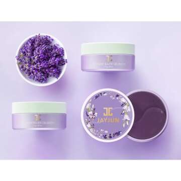 JAYJUN Lavender Tea Eye Gel Patches (60 Patches) - Soothing Hydration for Radiant Under-Eyes