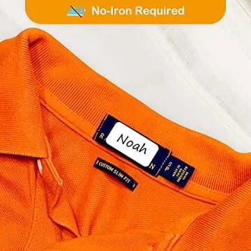 All Purpose No-Iron Kids Clothing Labels, Self-Stick Write-On Fabric Labels for Camp, School, Daycare, Nursing Care, Toys, Organizing, Washer & Dryer Safe, Pack of 80