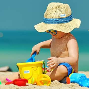 All Purpose No-Iron Kids Clothing Labels, Self-Stick Write-On Fabric Labels for Camp, School, Daycare, Nursing Care, Toys, Organizing, Washer & Dryer Safe, Pack of 80