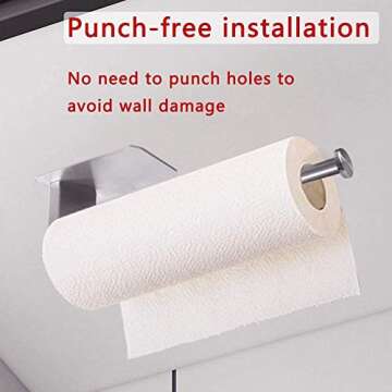 Self Adhesive Paper Towel Holder - Modern Kitchen Essential