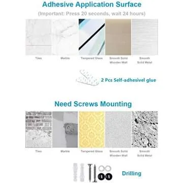 Self Adhesive Paper Towel Holder - Modern Kitchen Essential