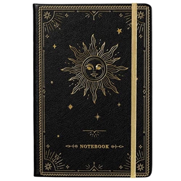 Artfan Ruled Notebook/Journal – Premium Thick Paper Faux Leather Classic Writing Notebook with Poc...