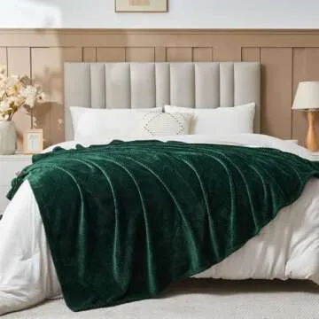 NEWCOSPLAY Forest Green Super Soft Throw Blanket