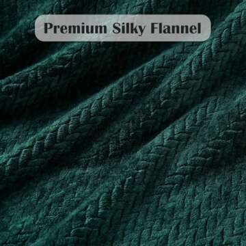 NEWCOSPLAY Forest Green Super Soft Throw Blanket
