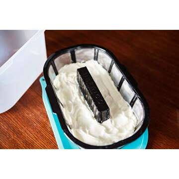 Hatrigo 1-Gallon Greek Yogurt Maker with Extra Fine Mesh BPA-Free Large Stainless Steel Strainer, Makes Thick Creamy Greek Yogurt (14 x 10 x 7 in)