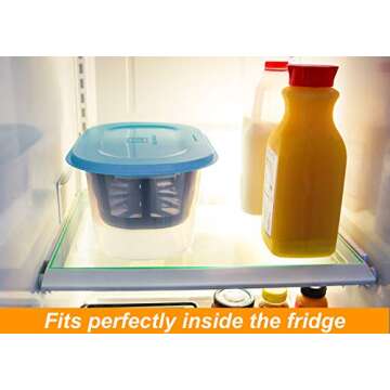 Hatrigo 1-Gallon Greek Yogurt Maker with Extra Fine Mesh BPA-Free Large Stainless Steel Strainer, Makes Thick Creamy Greek Yogurt (14 x 10 x 7 in)