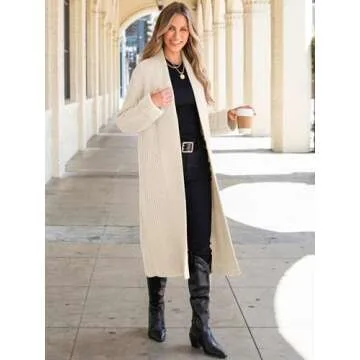 ANRABESS Women's Oversized Knit Cardigan for Comfort and Style