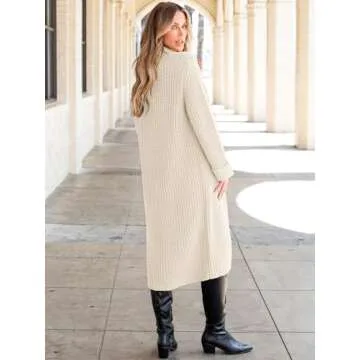 ANRABESS Women's Oversized Knit Cardigan for Comfort and Style