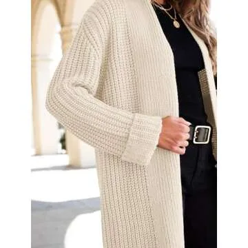 ANRABESS Women's Oversized Knit Cardigan for Comfort and Style