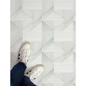 FloorPops 12-in by 12-in Neutral Frey Peel & Stick Floor Tiles