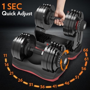Ativafit Adjustable Dumbbells for Home Workouts