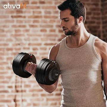 Ativafit Adjustable Dumbbells for Home Workouts