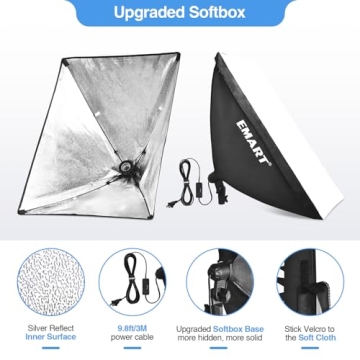 EMART Softbox Photography Lighting Kit for Professionals