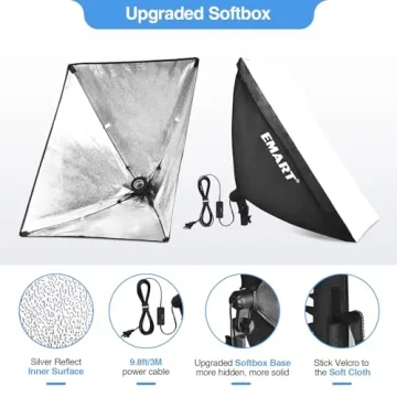 EMART Softbox Photography Lighting Kit for Professionals