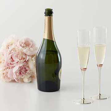 Kate Spade Rosy Glow Champagne Flute Set for Elegant Celebrations