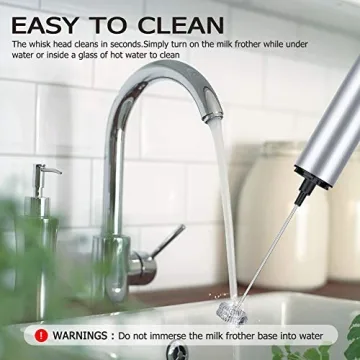 Rechargeable Mathtoxyz Handheld Milk Frother for Coffee