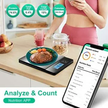 URAMAZ Smart Kitchen Scale with Nutritional Tracking