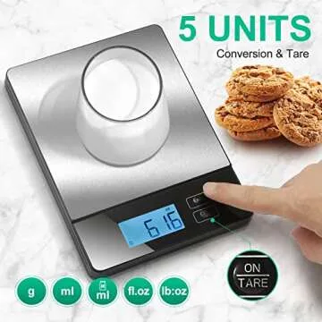 URAMAZ Smart Kitchen Scale with Nutritional Tracking