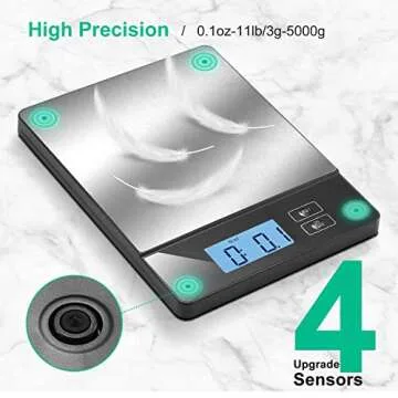 URAMAZ Smart Kitchen Scale with Nutritional Tracking