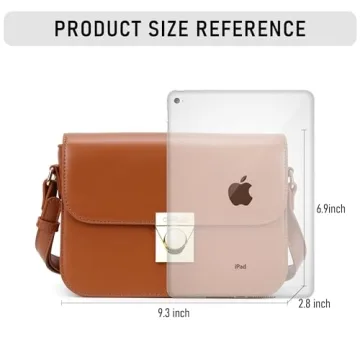 Chinllo Crossbody Bag Stylish Vegan PU Leather Satchel