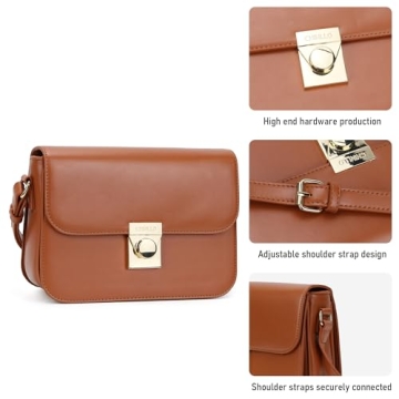 Chinllo Crossbody Bag Stylish Vegan PU Leather Satchel