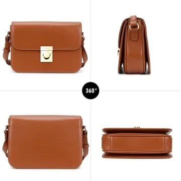 Chinllo Crossbody Bag Stylish Vegan PU Leather Satchel