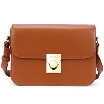 Chinllo Crossbody Bag Stylish Vegan PU Leather Satchel
