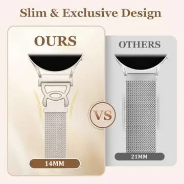 Adorve Slim Metal Strap for Galaxy Watch 7 - Elegant & Adjustable