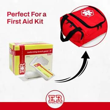 Ever Ready First Aid Sterile Conforming Gauze Roll Bandage - Box of 12-3 inch