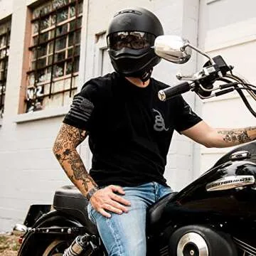 Grunt Style Concealed Gadsden Men's T-Shirt (Black, Small)