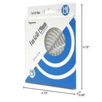 Bgears 120mm Steel Chrome Cooling Fan Grill Pack