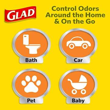 Glad Trash Bags - 4 Gallon Strong & Odor-Free 30 Count