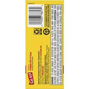 Glad Trash Bags - 4 Gallon Strong & Odor-Free 30 Count