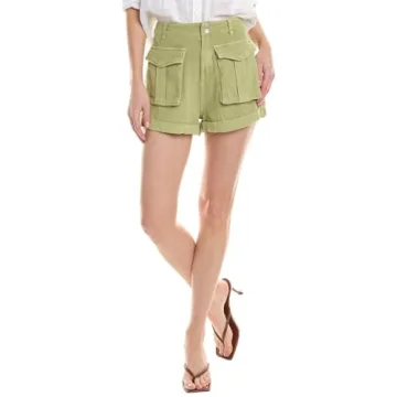 Luxury [BLANKNYC] Linen Cargo Shorts for Women
