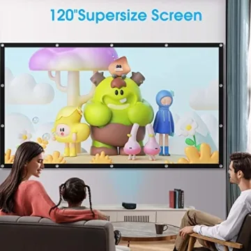 Frocopo 120 Inch Portable Projector Screen for Movies