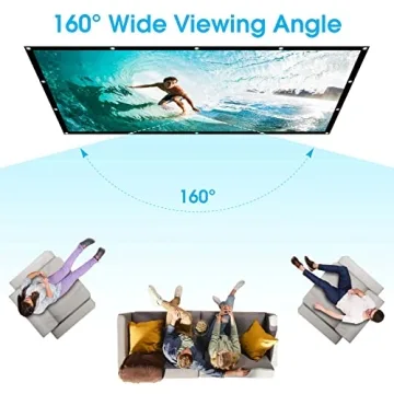 Frocopo 120 Inch Portable Projector Screen for Movies