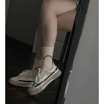 Tiduoduola 2 Packs Street Fashion Socks Sunday Socks Men Socks for Men and Women