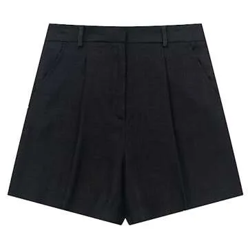 KEOMUD Women's Casual V-Neck Suit Vest with Shorts