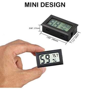 Rojuna Mini Digital Hygrometer for Home & Garden