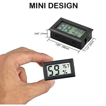 Rojuna Mini Digital Hygrometer for Home & Garden