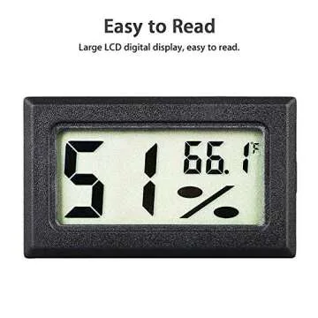 Rojuna Mini Digital Hygrometer for Home & Garden