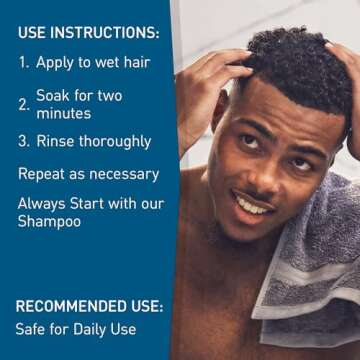 Frederick Benjamin Invigorating Conditioner, Paraben & Sulfate Free Mint Conditioner for Men with Dry Scalp, Natural Powerful Anti Dandruff Moisturizer for Curly Hair, 12oz