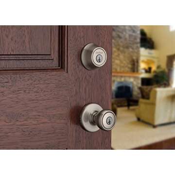 Kwikset 96900-381 690T 15 SMT BBPKG Satin Nickel Tylo Entry Combo Set