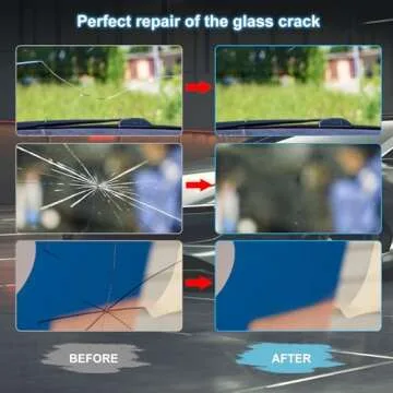 Kunsia Windshield Repair Kit - Quick Fix for Car Cracks